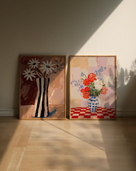 Blocks and flowers